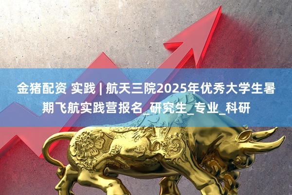 金猪配资 实践 | 航天三院2025年优秀大学生暑期飞航实践营报名_研究生_专业_科研