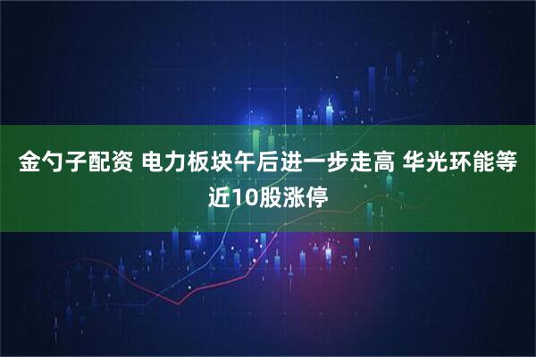 金勺子配资 电力板块午后进一步走高 华光环能等近10股涨停